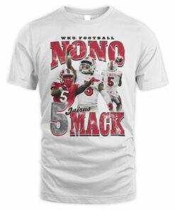 Jairus Mack WKU Football White Retro 90s Nono Graphic T Shirt
