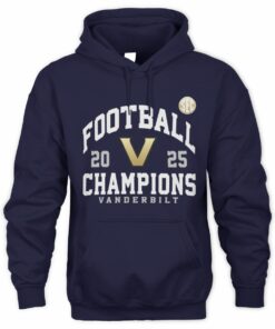 Vanderbilt Commodores 2025 SEC Champions Football Graphic Hoodie