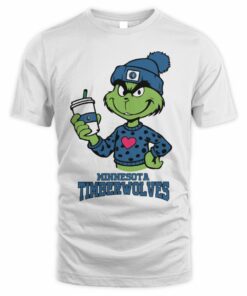 Minnesota Timberwolves Grinch Heart Christmas Basketball T-Shirt