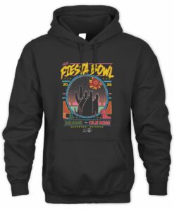 2026 Vrbo Fiesta Bowl Matchup CFP Semifinal Neon Nightfall Black Official Hoodie
