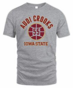 Iowa State Basketball Audi Crooks Name Number Ball T Shirt