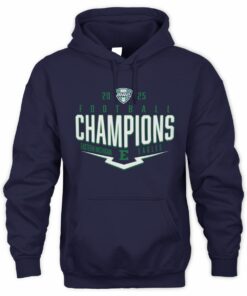 Eastern Michigan Eagles 2025 MAC Football Champions Logo Graphic Hoodie