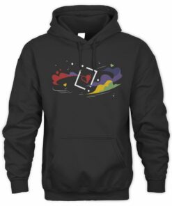 Grian Merch Space And Hearts Black Hoodie