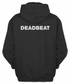 Tame Impala Merch Deadbeat Zip Black Hoodie