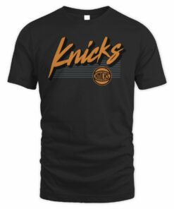 NBA Shop New York Knicks Color Block Slant T-Shirt Black