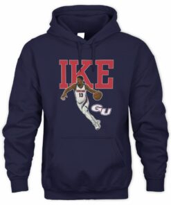 GU Bulldogs Basketball Ike Name and Number 13 Hoodie