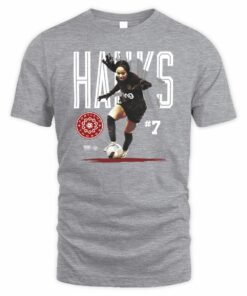 Caiya Hanks Portland Thorns FC 500 Level Soccer #7 Player Graphic T-Shirt