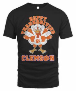 Clemson Tigers Happy Thanksgiving Turkey T-Shirt