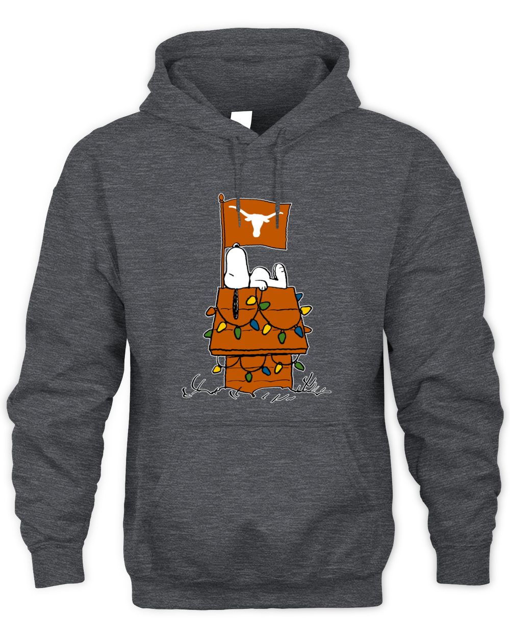 Texas Longhorns Snoopy House Christmas Lights Hoodie