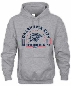 Oklahoma City Thunder Team Freedom Tri-Blend Grey Official Hoodie