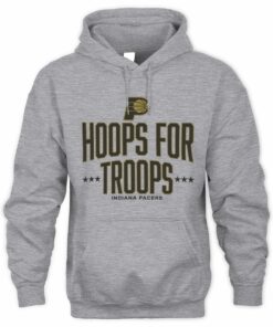 Hoops For Troops Indiana Pacers Team Spirit Basketball Hoodie