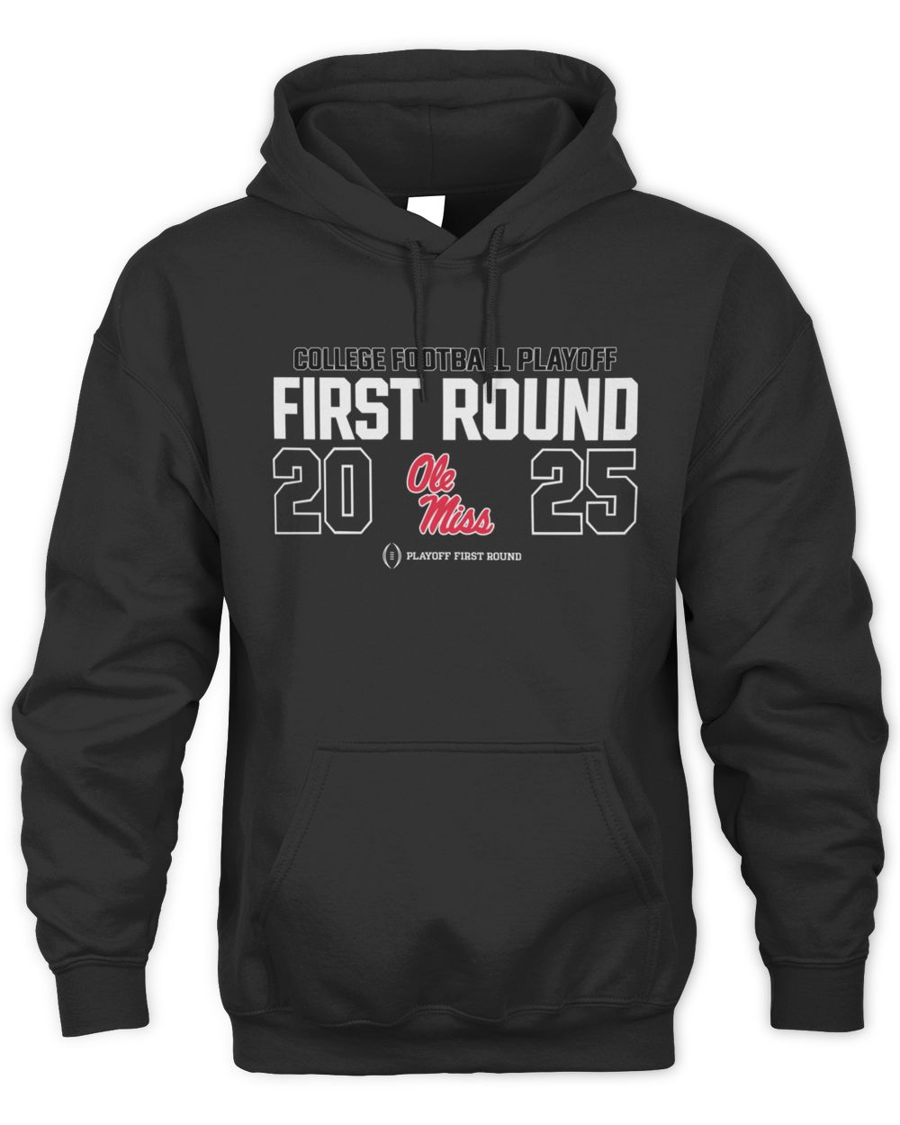 College Football Playoff 2025 First Round Ole Miss Rebels Hoodie
