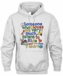 Ride Podcast Merch Ride Souvenir White Hoodie