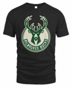 NBA Shop Milwaukee Bucks Primary Logo T-Shirt Black