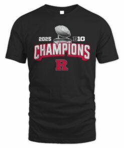 Rutgers Scarlet Knights 2025 Big Ten Football Champions Game Trophy T-Shirt