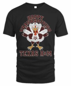 Texas A&M Aggies Happy Thanksgiving Turkey T-Shirt