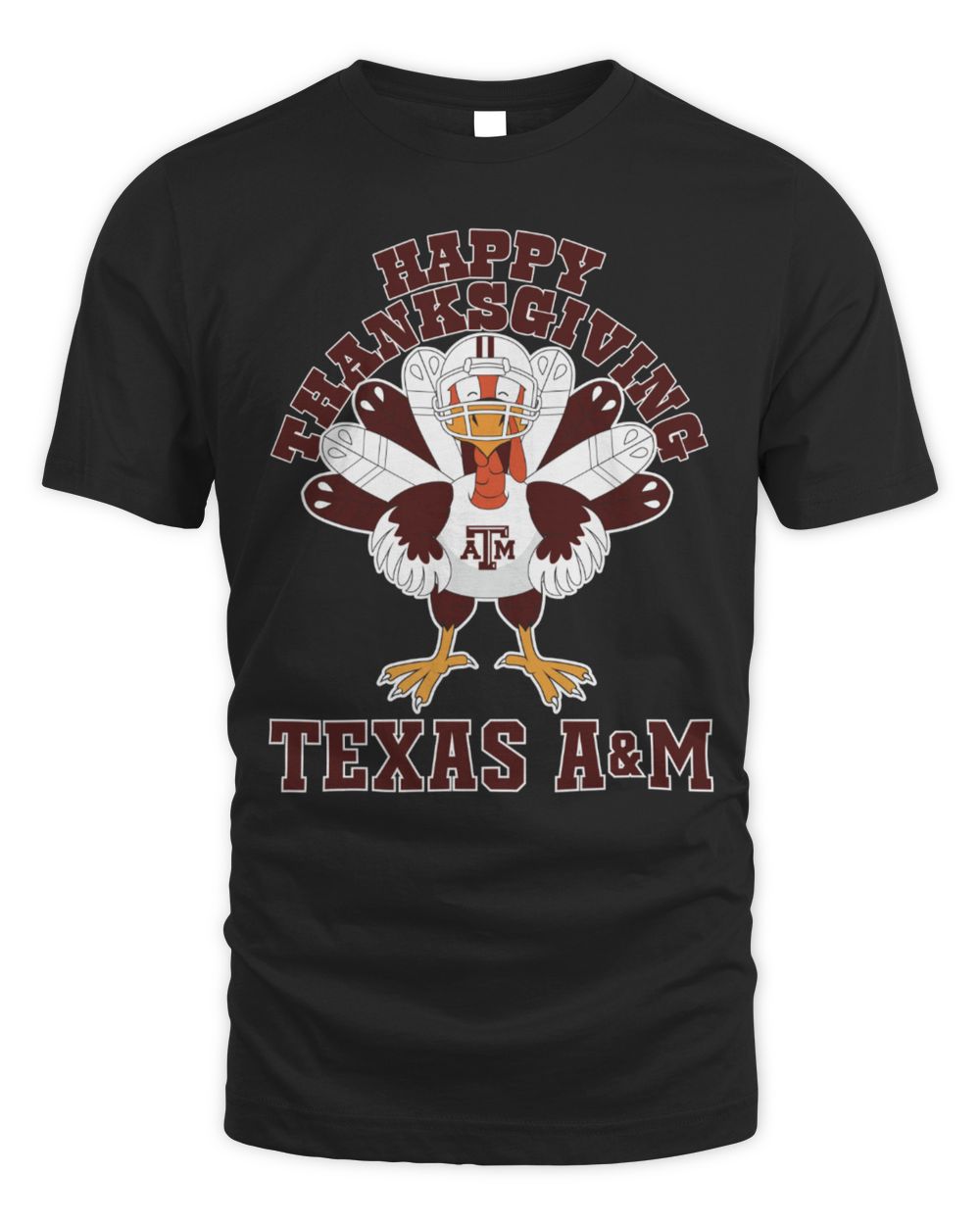 Texas A&M Aggies Happy Thanksgiving Turkey T-Shirt