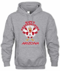 Arizona Wildcats Turkey Helmet Happy Thanksgiving Hoodie