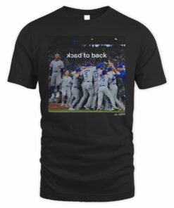 Los Angeles Back To Back Champions Baseball Team Celebration T-Shirt