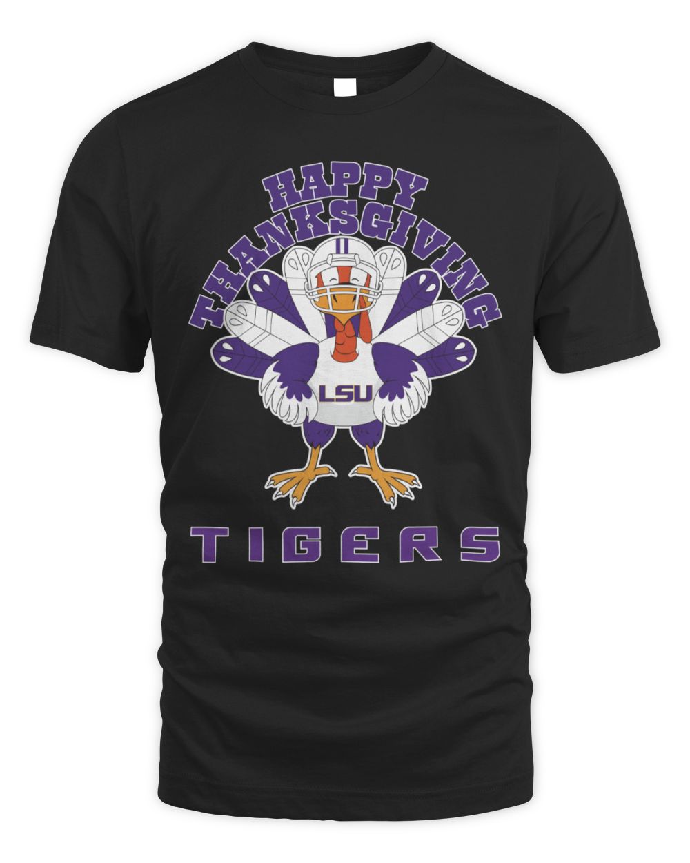 LSU Tigers Happy Thanksgiving Turkey T-Shirt