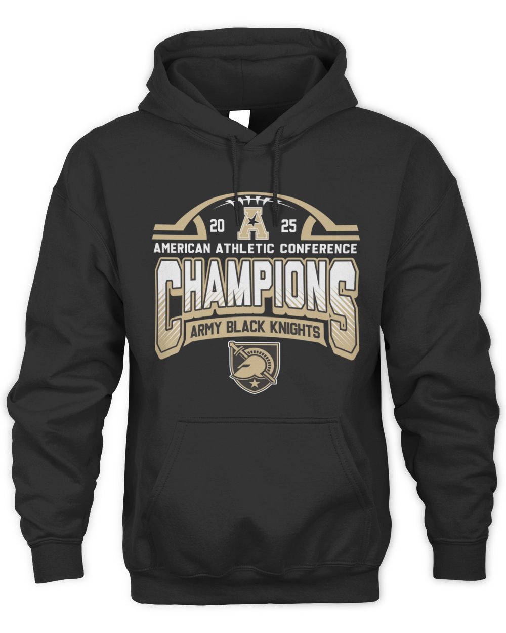 Army Black Knights 2025 Football AAC Champions Conference Hoodie