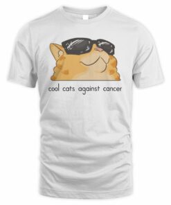 Lilsimsie Shop Lilsimsie Cool Cats Against Cancer Unisex Softstyle T-Shirt
