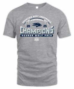 Mountain West Conference Champions 2025 Nevada Wolf Pack Football T Shirt