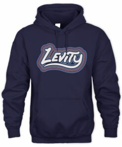 Levity Merch Levity Rainbow Logo Bleached Black Hoodie