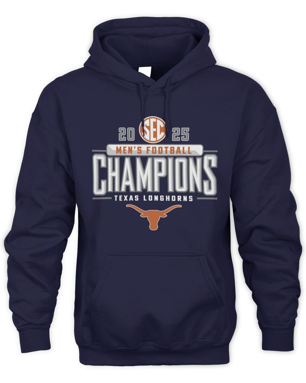 SEC Football Champions 2025 Texas Longhorns Logo Hoodie