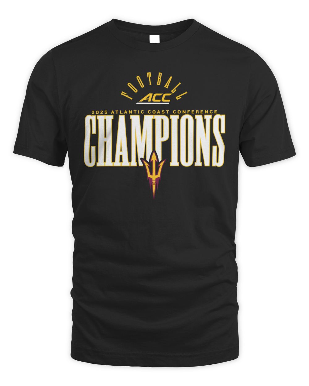 2025 Atlantic Coast Conference Football Champions Arizona State Sun Devils Tee