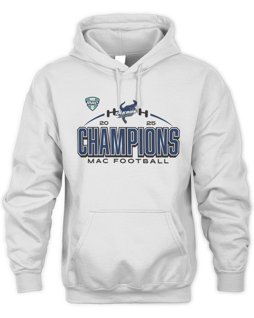 2025 Akron Zips MAC Football Champs Official Hoodie