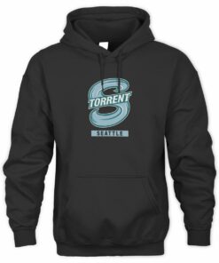 Seattle Torrent Merch Stadium Essentials Big Shot Urban Black Hoodie