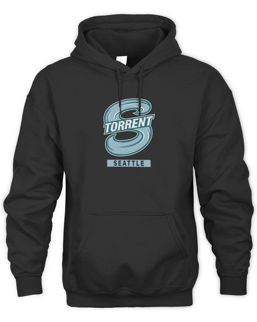 Seattle Torrent Merch Stadium Essentials Big Shot Urban Black Hoodie