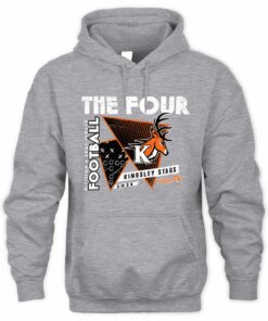 Official 2025 MHSAA Football D6 The Four Kingsley Stags Hoodie