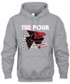 Official 2025 MHSAA Football D7 The Four Clinton Redwolves Hoodie