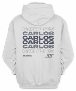 Carlos Sainz Merch Atlassian Williams Racing Three Panel Fleece Hoodie