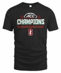 Stanford Cardinal 2025 ACC Football Conference Champions Locker Room T-Shirt