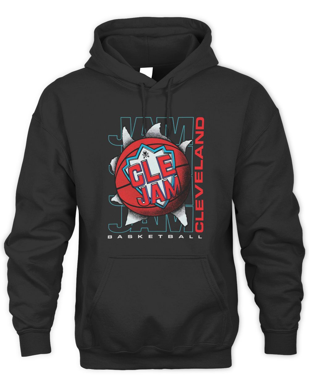 Cleveland Basketball CLE JAM Broken Ball Graphic Hoodie