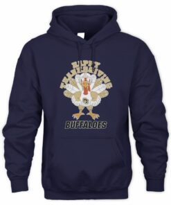 Colorado Buffaloes Turkey Helmet Happy Thanksgiving Hoodie