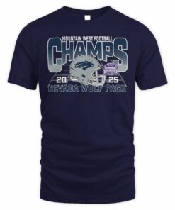 Nevada Wolf Pack Helmet 2025 Mountain West Football Champs T-Shirt