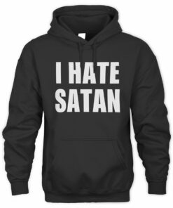Bryce Crawford Merch I Hate Satan Black Hoodie