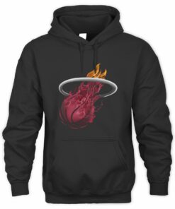 NBA Shop Miami Heat Fanatics Midnight Mascot 2 Black Official Hoodie