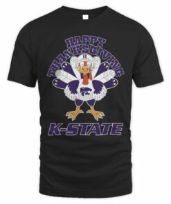 Kansas State Wildcats Happy Thanksgiving Turkey T-Shirt