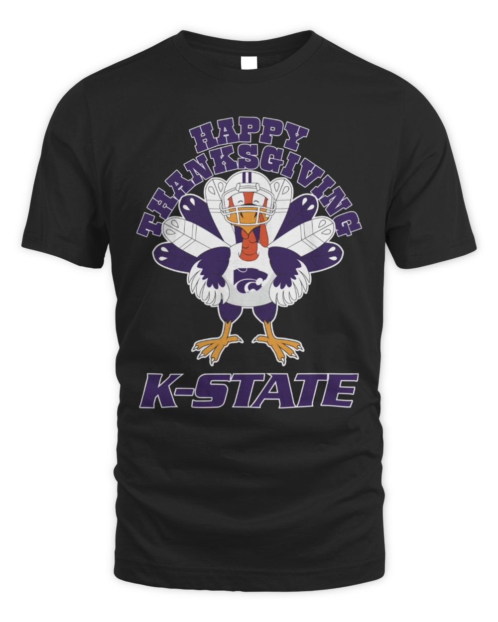 Kansas State Wildcats Happy Thanksgiving Turkey T-Shirt