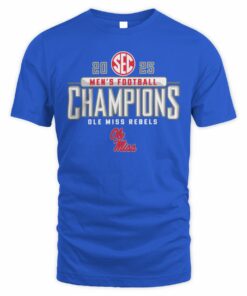 Ole Miss Rebels 2025 SEC Football Champions Official T-Shirt