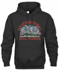 Mount Rushmore Bull Head PBR Professional Bull Riders Hoodie