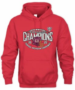 Central Michigan Chippewas 2025 MAC Conference Champions Football Hoodie