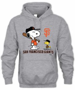 San Francisco Giants MLB Snoopy Woodstock Crossover Hoodie