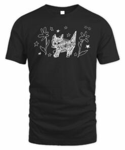 Beabadoobee Shop Scribble Cat Zip Tee Shirt