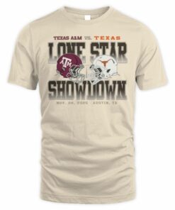 Lone Star Showdown 2025 Texas A&M Vs Texas Helmet T-Shirt